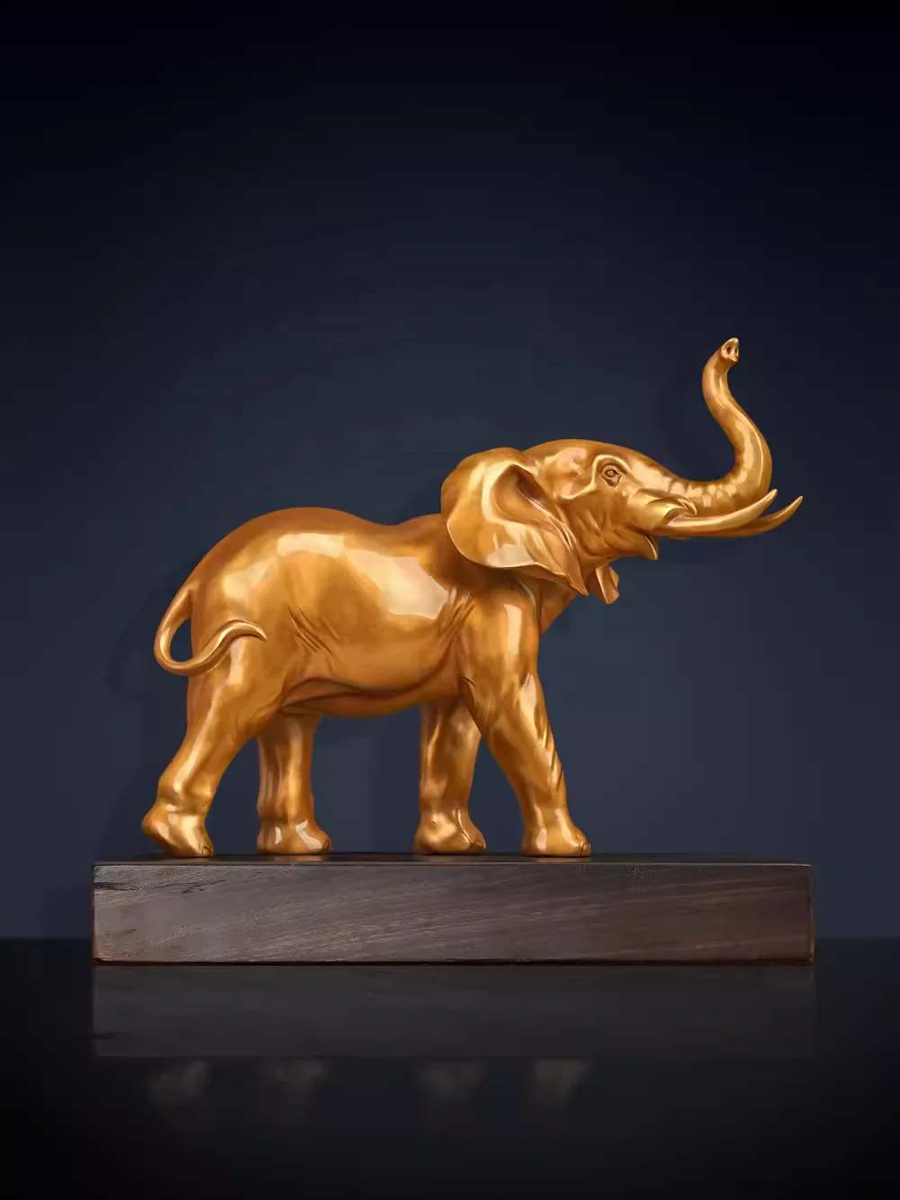 Customized of Metal Crafts Copper Statue Sculpture Elephant Decoration of Different Sizes