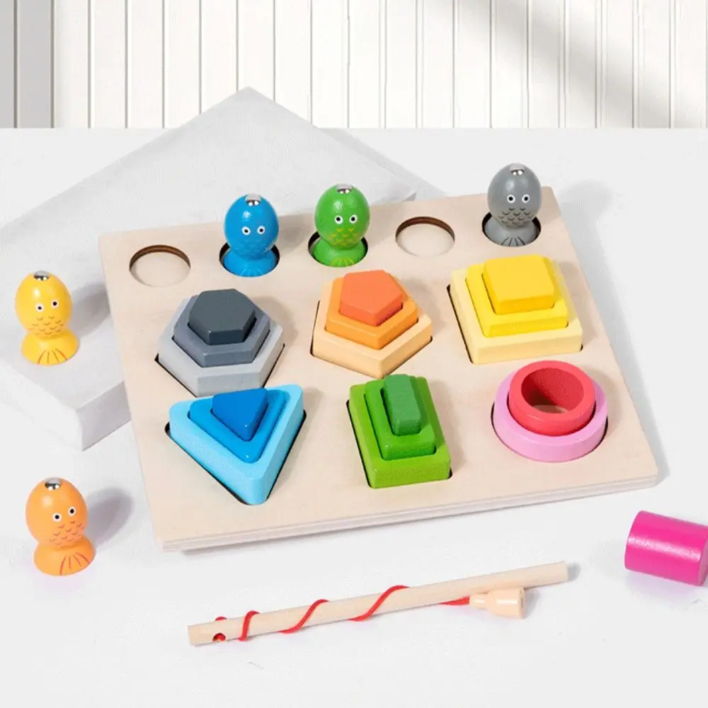 Jouets éducatifs colorés Montessori en bois, jouets assortis en bois, tri, jouets empilables pour enfants