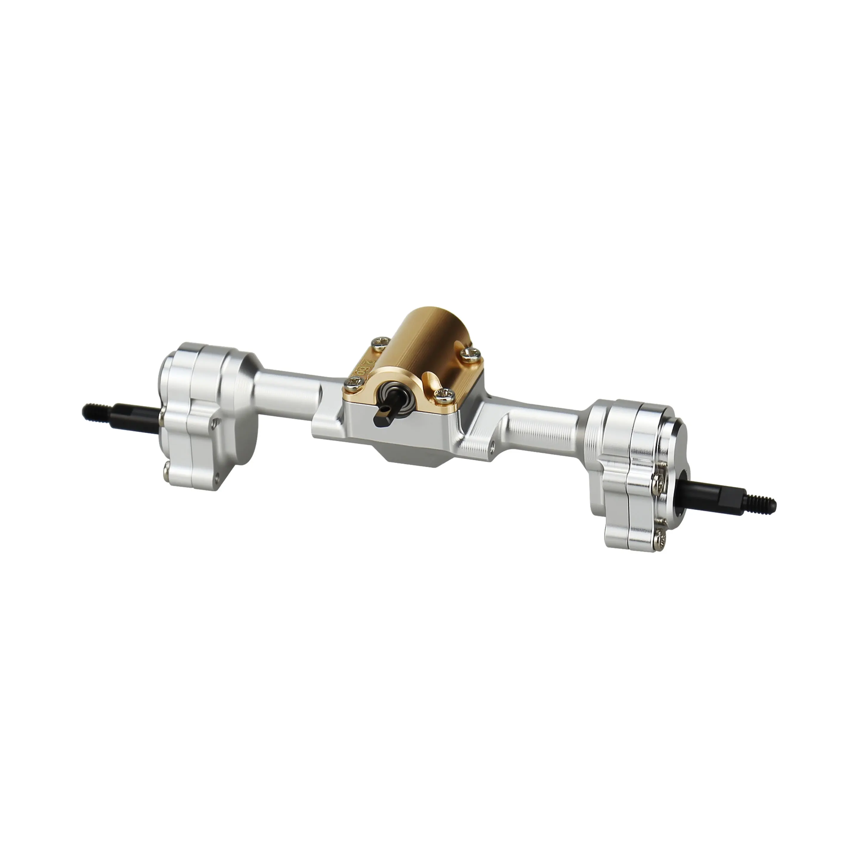 Hot Racing SXTY13MC06 Alum +6mm Mullet Conv Rear Portal Axle w/ Front +6mm Axle for Axial 1/30 SCX30