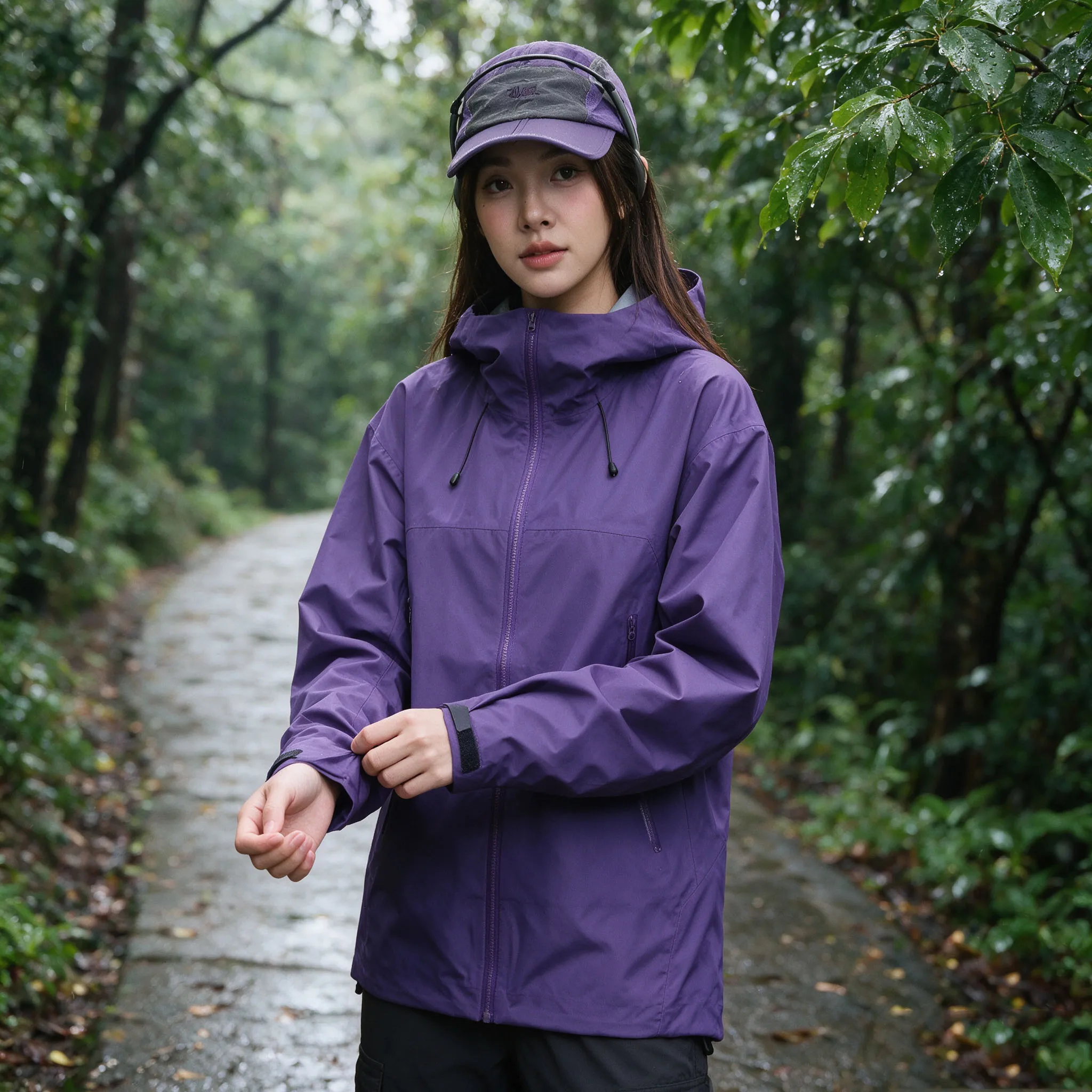 Outdoor breathable, windproof and waterproof three-layer assault suit for both men and women