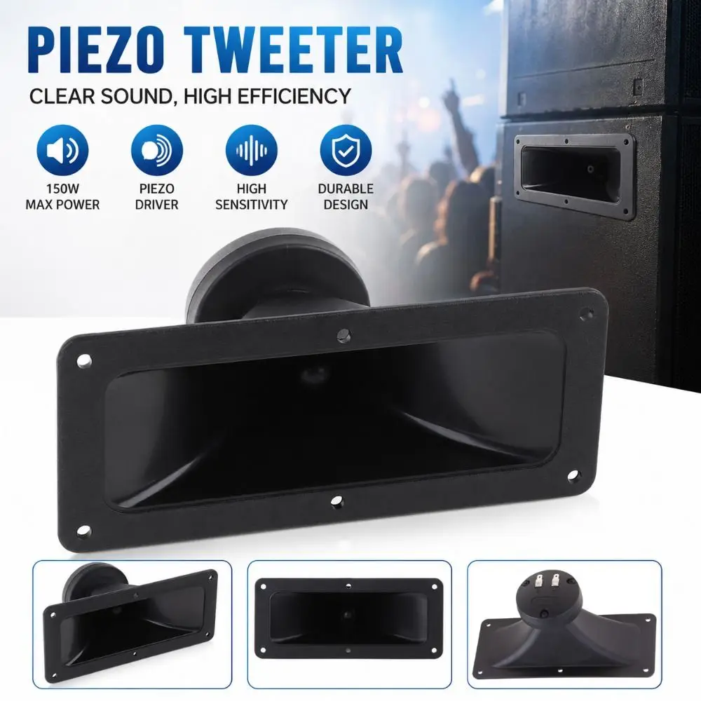 New Dual Drive Piezoelectric Tweeter 150W Square Ceramic Buzzer High Sensitivity Audio Speaker