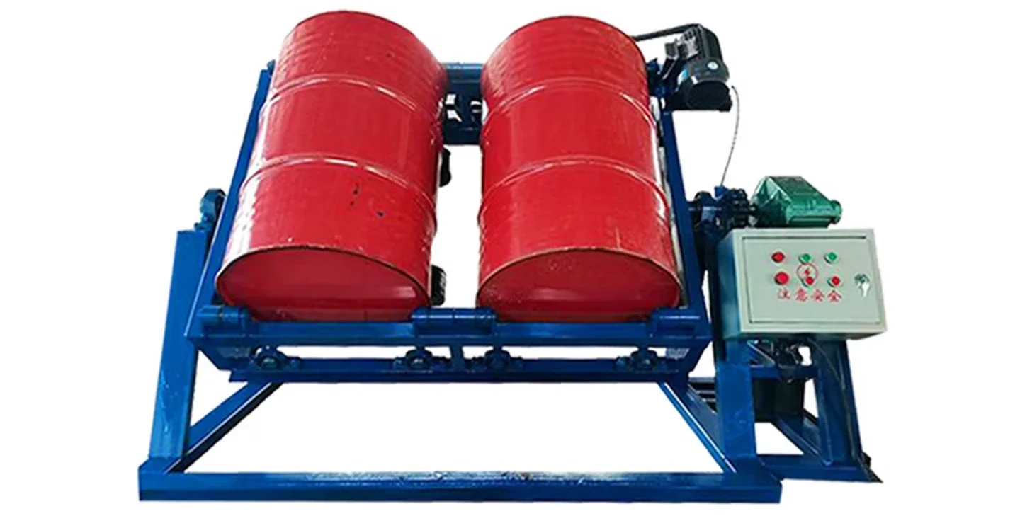 Four-station bucket washing machine Large iron drum Plastic chemical drum Inner wall renovation Cleaning machine