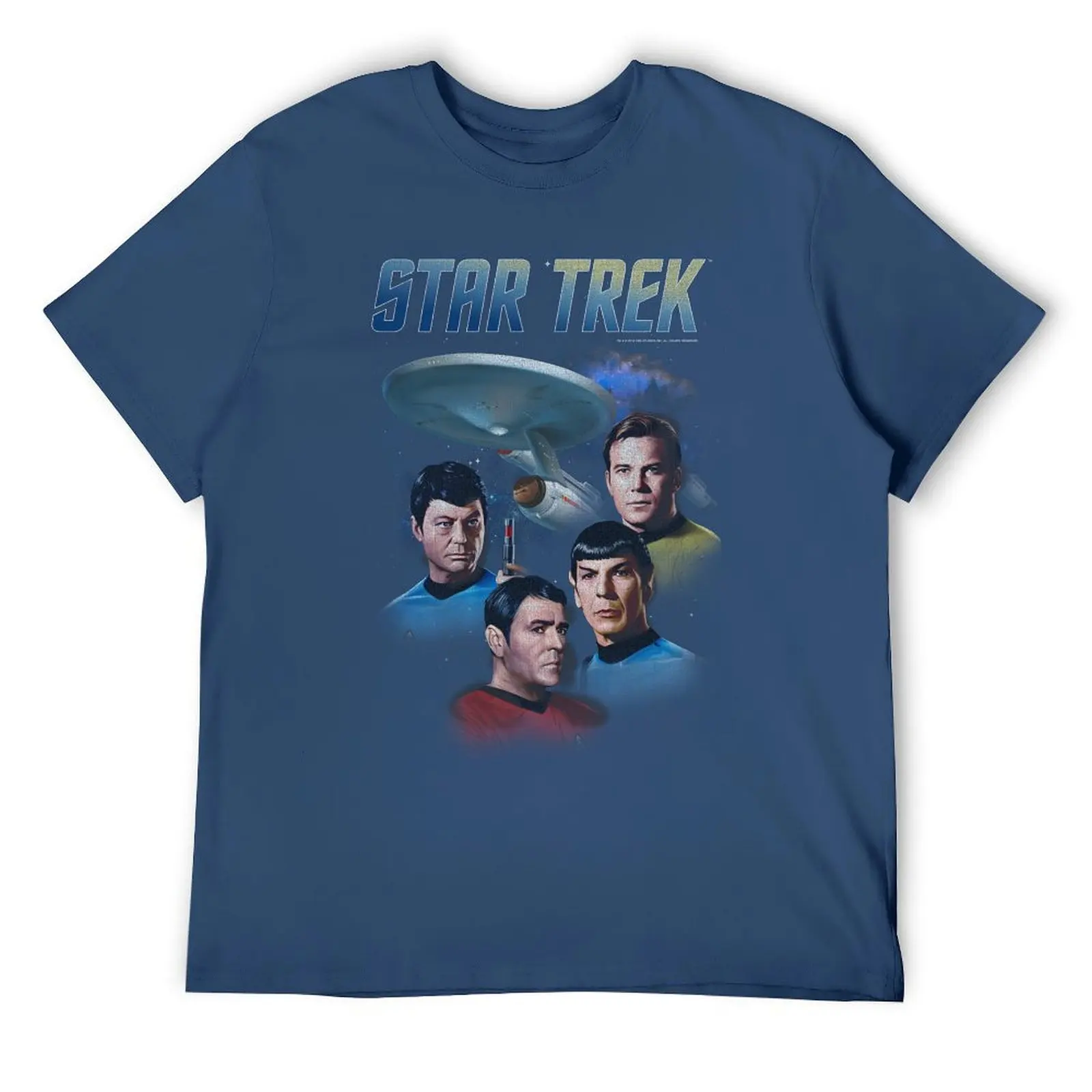 Star Trek The Original Series Vintage Enterprise Poster Unisex T-Shirt Sci-Fi Grafik Lässiges Kurzarm-Oberteil Männer Frauen Fan-Geschenk – Detail 6