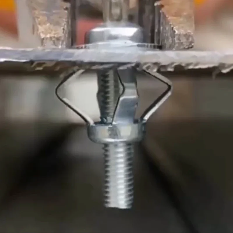 100/4 Uds. Tuercas de tornillo de pétalo anclajes de tornillo tuerca de remache de Metal tapones de expansión abrazadera remaches bloqueo perno fijo tablero sujetadores de pared