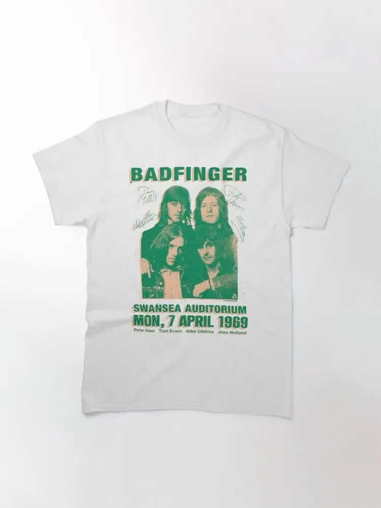 Badfinger Live in Swansea 1969 T Shirt Retro White S 2345XL LI812