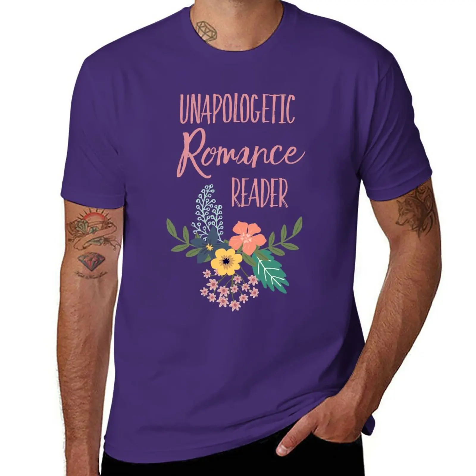 

Unapologetic Romance Reader T-Shirt summer top for a boy mens vintage t shirts