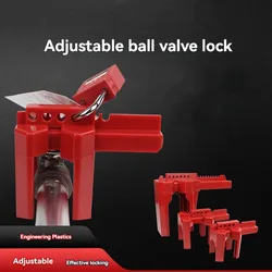 Industrial Safety Ball Valve Lock, Plastic Valve Management, Gate Valve IsolLock, Adjustable