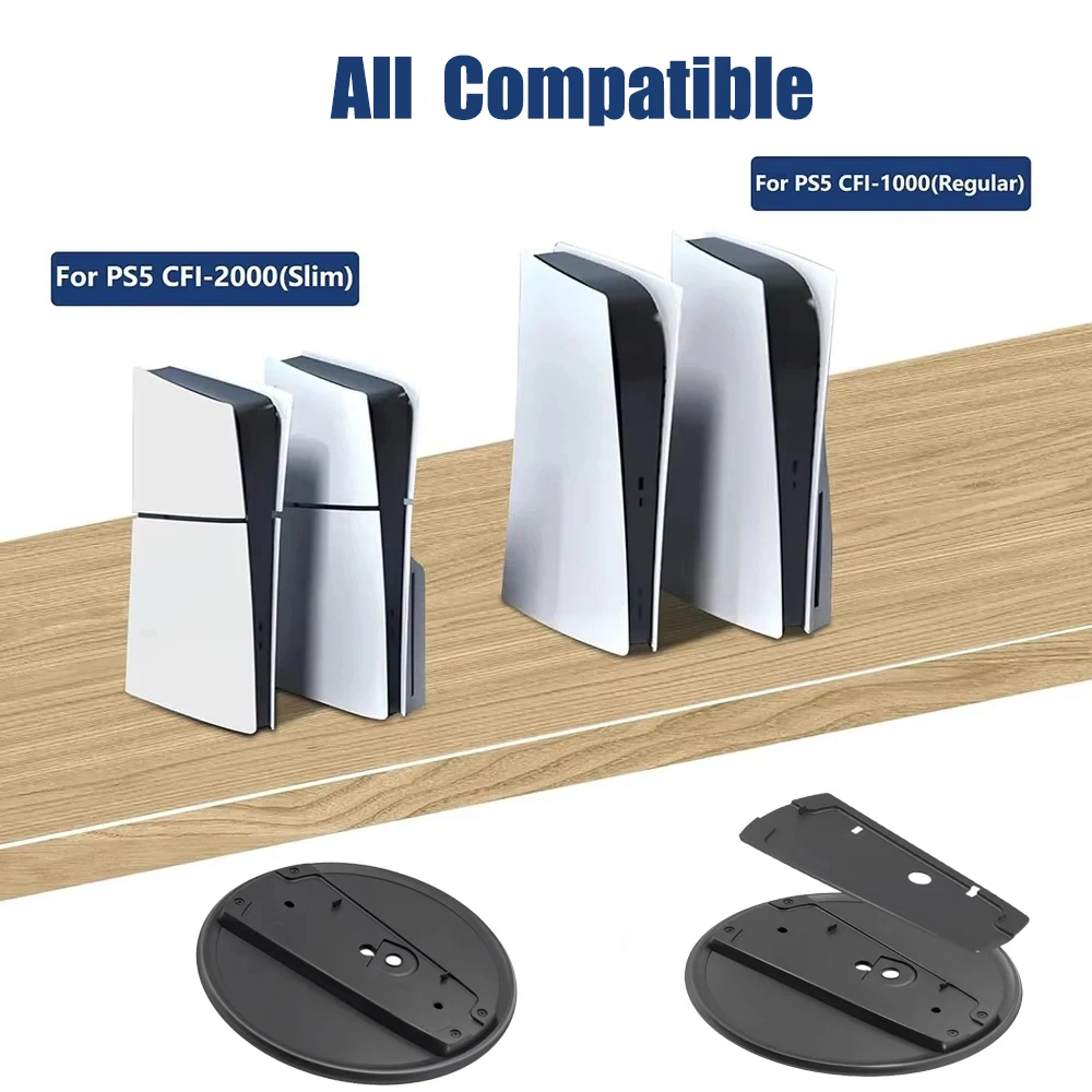 2024 Universial Vertical Holder for PS5 & PS5 Slim Anti-Slip Stand Dock Bracket for Sony Playstation 5 Game Console Accessories