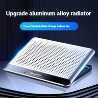 New Q5 Laptop Cooling Pad Computer Fan Aluminum Alloy Base Stand Gaming Silent Ultra-Thin Laptop Radiator
