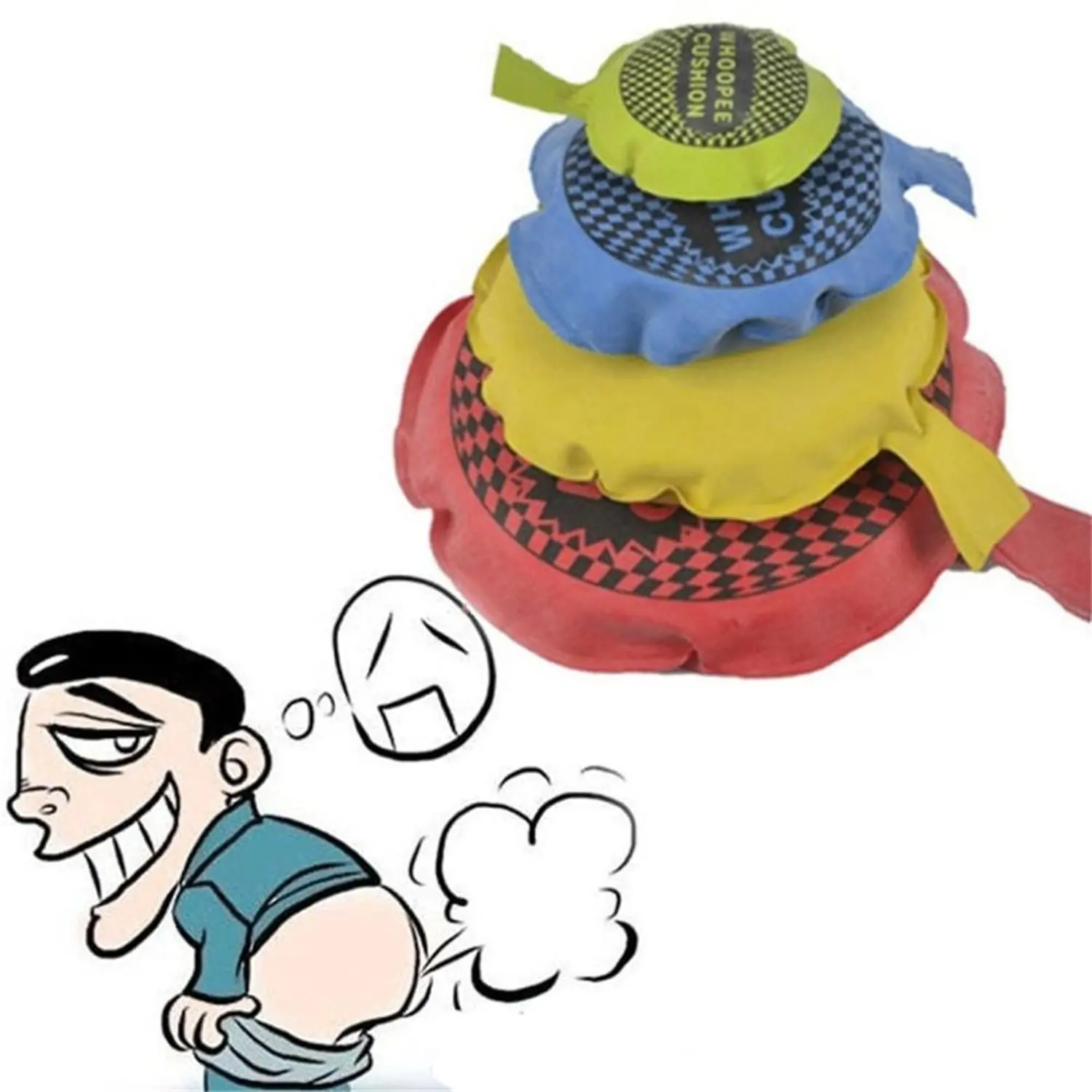 Whoopee Cushion Jokes Gags Kids Fun Baby Prank Toys Fart Pad Pillow Child Adult Toy Halloween Whoopie Makes Gas Sounds Item