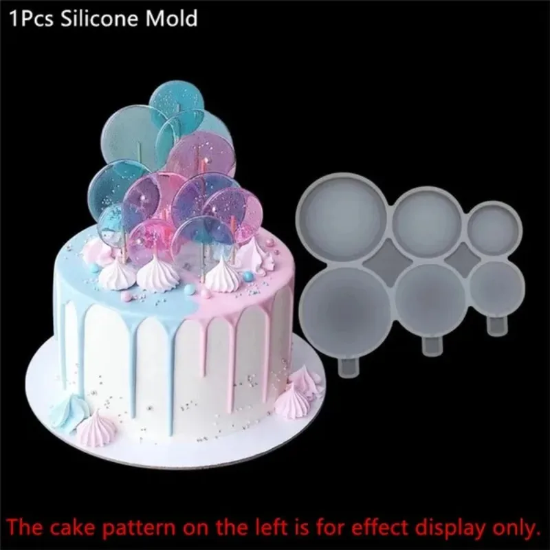 1pc diy runde Liebe Stern Epoxid form Schokoladen käse Lutscher Silikon form Kuchen Dekoration Back zubehör