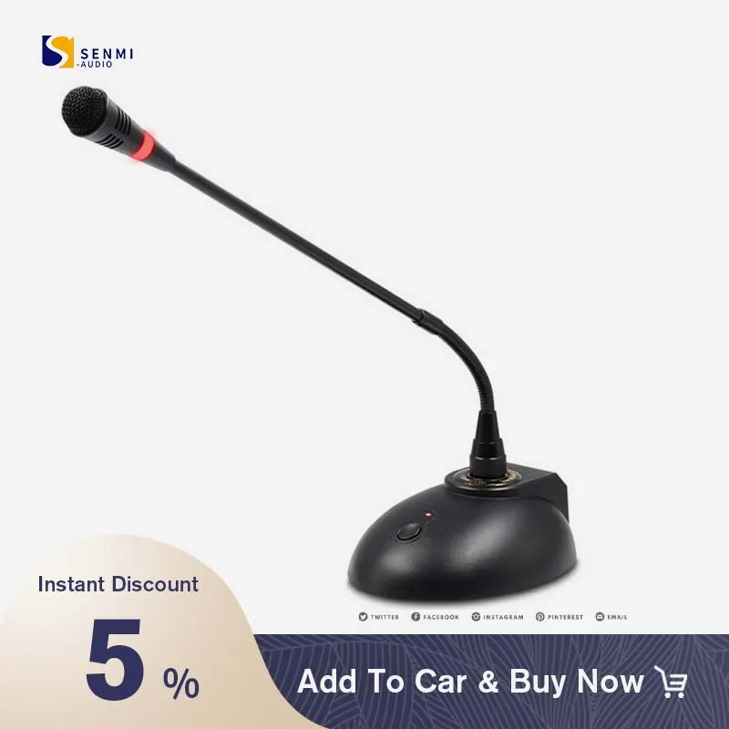 

D48 Wired Gooseneck Conference Microphone Professional Noise Reduction 360°Omni-Directional Aujust-Ment For Broadcast Interview