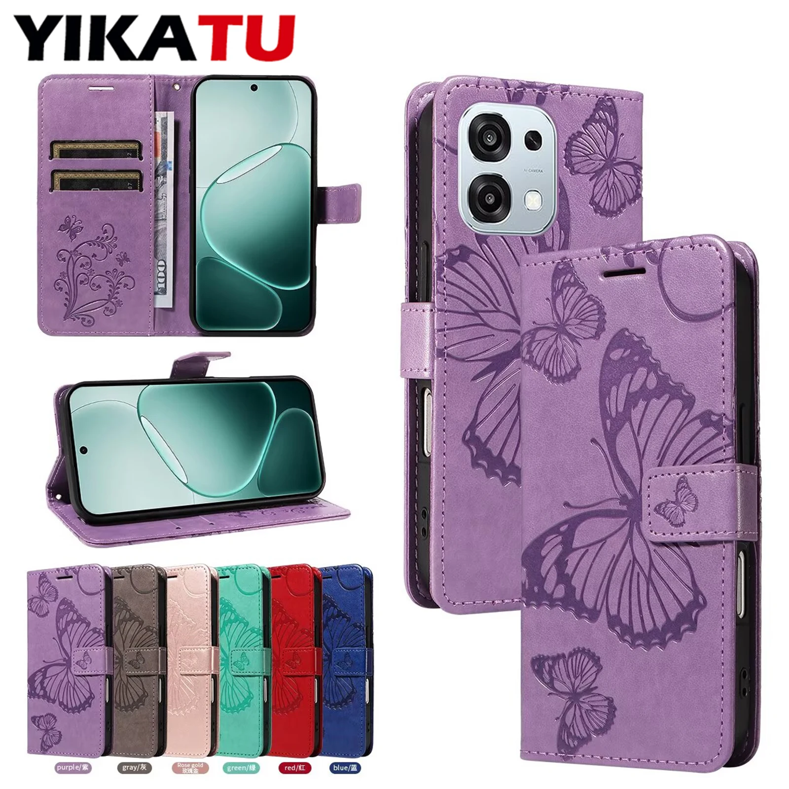 

Magnetic Flip Wallet Case For OPPO A7N A7 A6X 5G A17 A16S A16 4G A15S A5 A6 Pro A5X A5S A3X A15 A12 A9 2020 A54 A40M A40 A38 A36