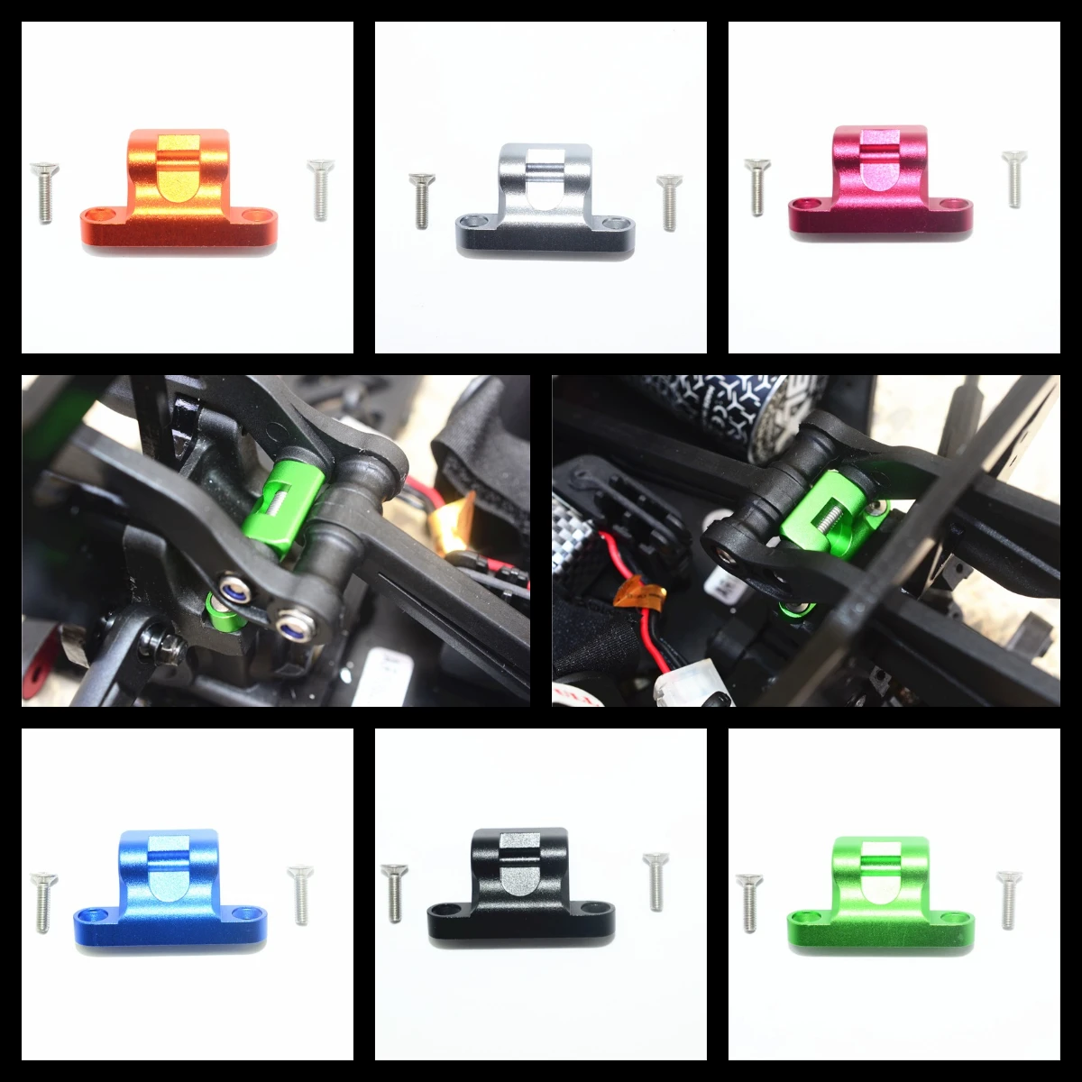 GPM Aluminum Roll Bar Retainer For ARRMA 1/8 Outcast 6S Blx Stunt Truck