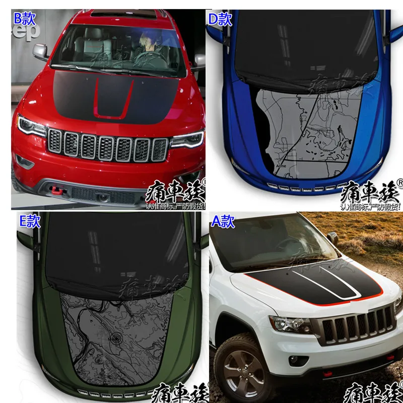 

Автомобильная наклейка для Jeep Grand Cherokee, украшение для кузова, Спортивная специальная наклейка, пленка, аксессуары