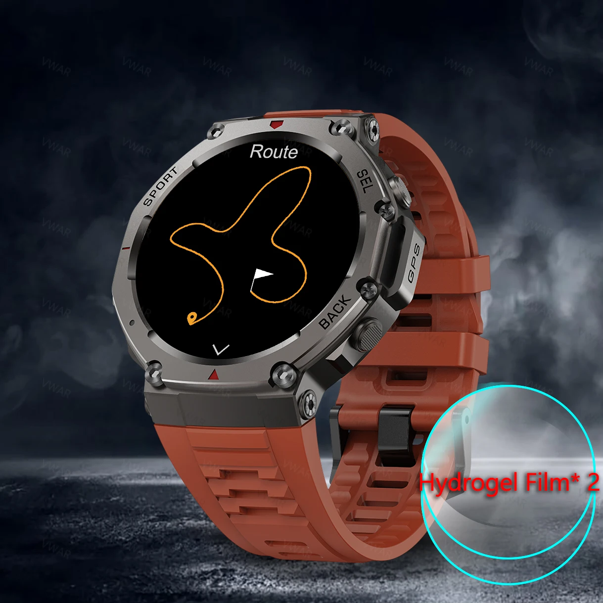 Tactical GPS Smart Watch with Compass and Altimeter