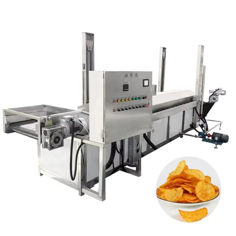 Customized Full Automatic Continuous Fryer Machine for French Fries Chips Chicke Peanut Potato Deep Frying Production Line