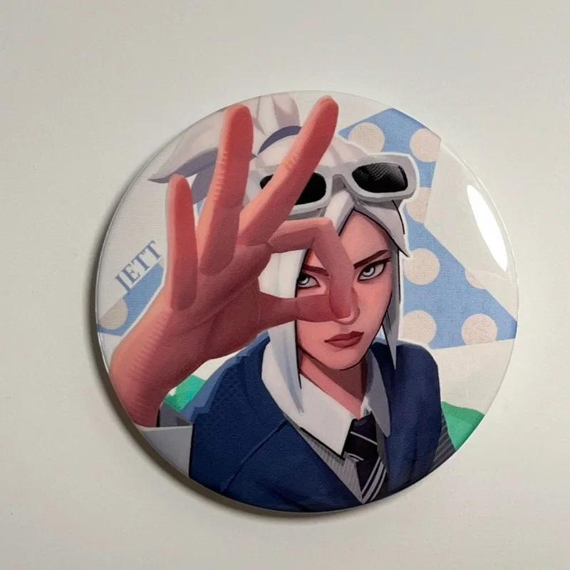 VALORANT игровая периферия, булавки для рисования, фигурка Джетта, жесть, значок, реквизит для косплея, коллекционный агент, игрушки, подарки для мальчиков