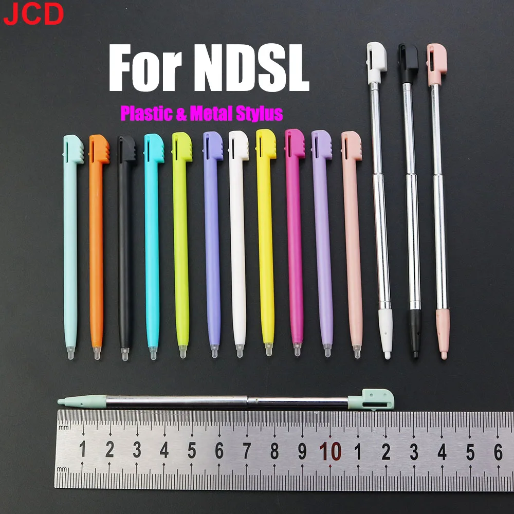 

JCD 100pcs Multi-Color Plastic & Metal Touch Screen Pen Stylus Portable Pen Pencil Touchpen Set For NDSL Accessories