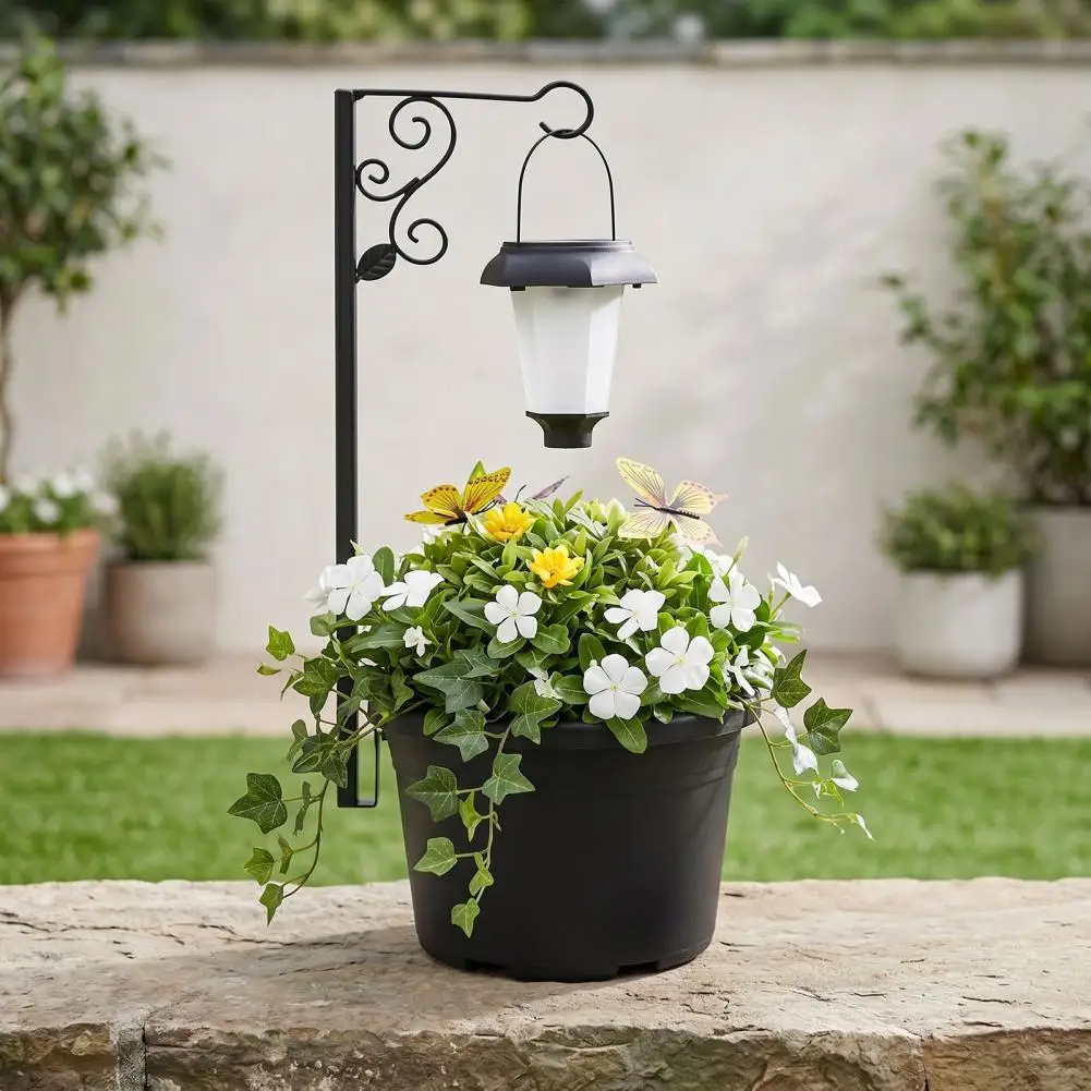 Solar Garden Lamp Solar Light with Planter Solar Lamp Post with Planter Waterproof Outdoor Light Decorative Garden for Patio