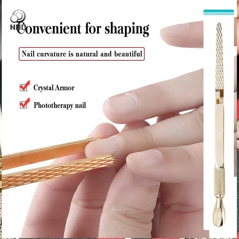 

Exquisite Stainless Steel Professional Nail Art Tools X-Shaped Shaping Clip One Dual Use Rose Gold Dark Brown Multifunction