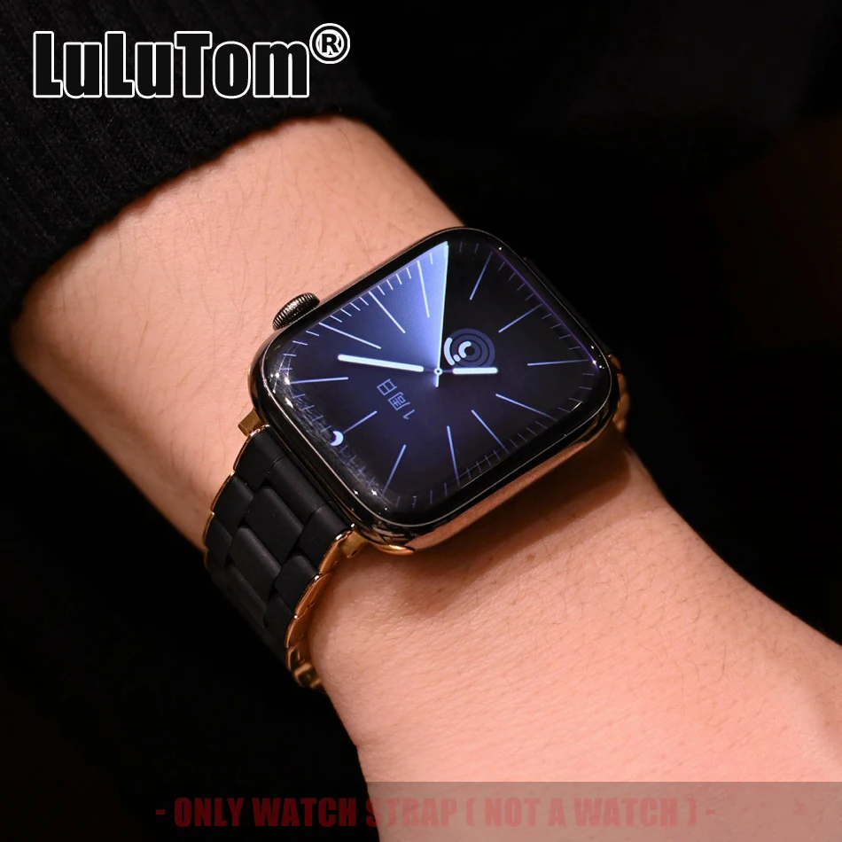 

Simple Versatile Band for Apple Watch 11 10 9 8 7 6 5 4 3 Ultra SE Strap Iwatch Series 38 40 41 42 44 45 46 49 mm Metal Silicone
