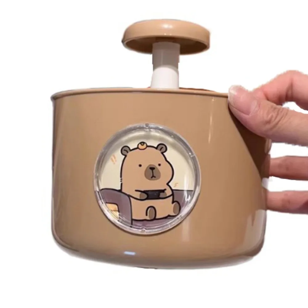 

Вращающийся держатель для ручек Capybara с 4 узорами, 4 сетки, вращающийся ящик для хранения настольных принадлежностей Capybara, милый пластиковый ящик для хранения канцелярских принадлежностей Capybara