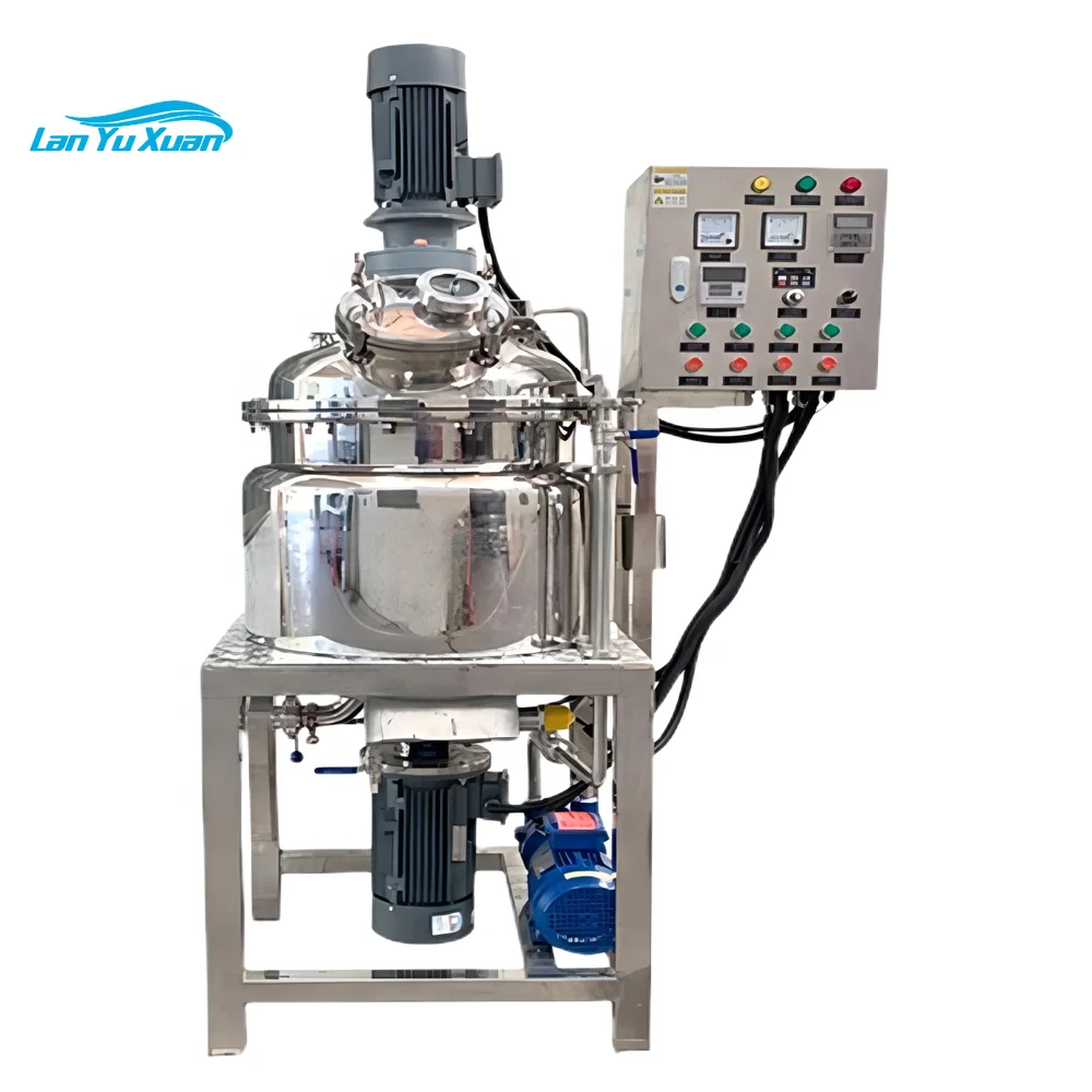 

DZJX 2023 Hot Sale Vacuum Emulsifier Mixer Homogenizer 50 Kg 100 200 300 500 1000 1500 2000 3000 5000 Litre Paste Mixing Tank