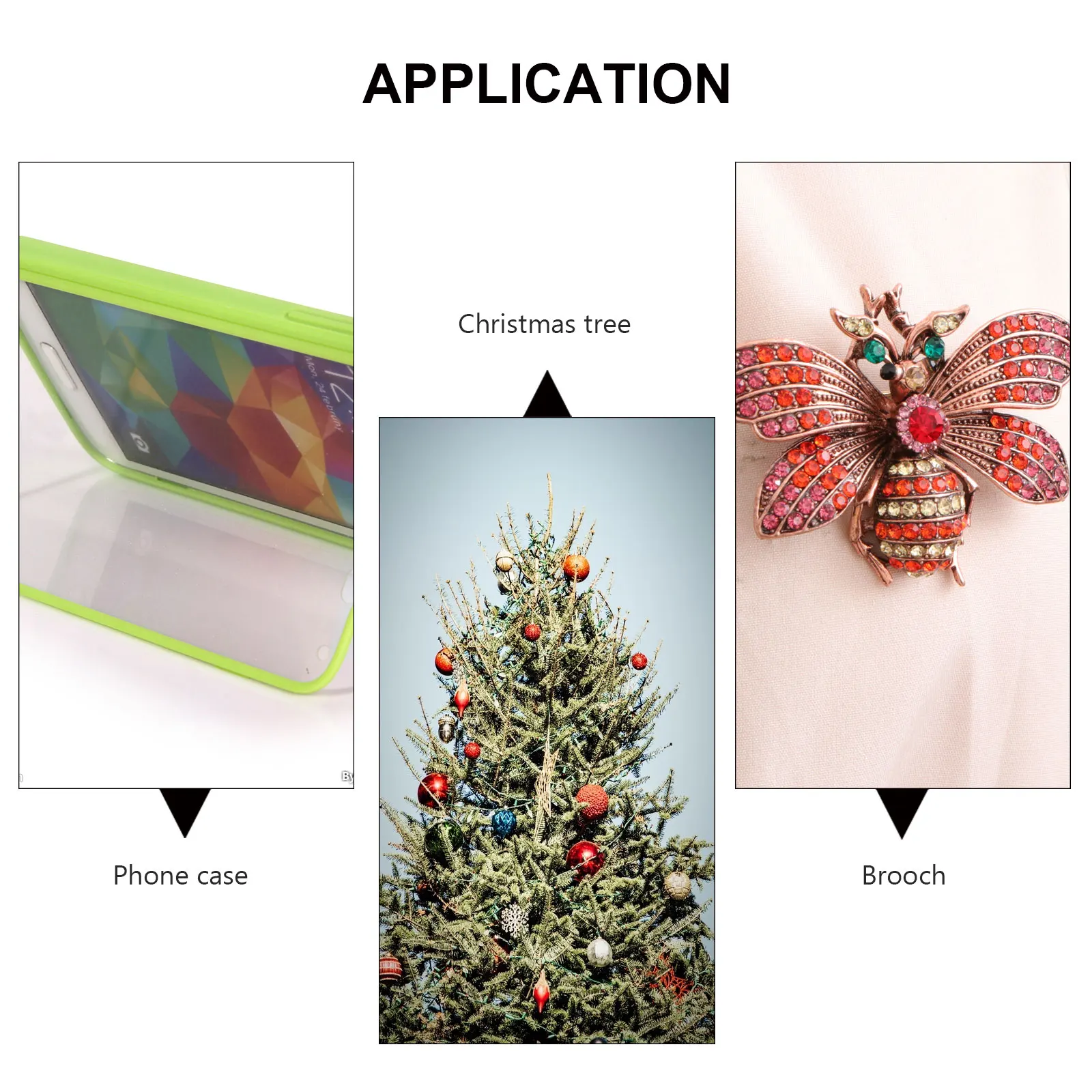 

50 Pcs Snowflake Accessories Xmas Tree Accessory Hat Ornaments Christmas Phone Case Decor Material Charm Holiday