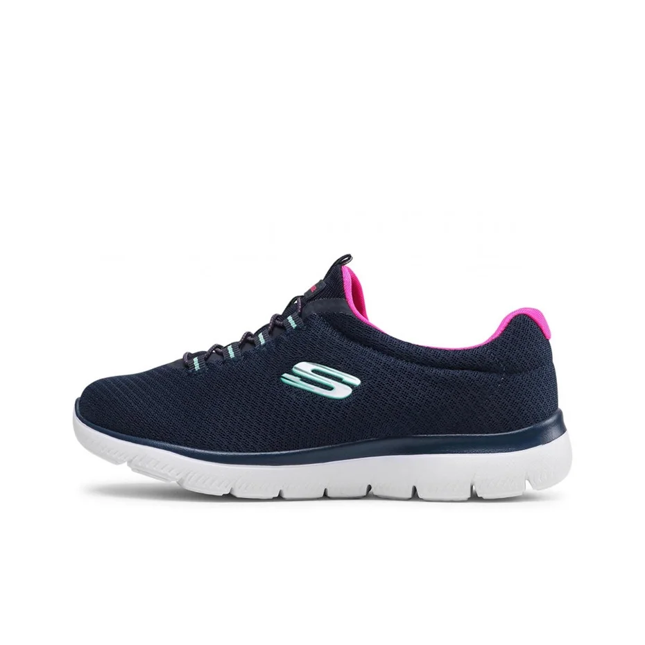 Skechers Summits Louvin Mesh Cushioning Low top Casual Shoes Women's Marine Blue 12980-NVHP