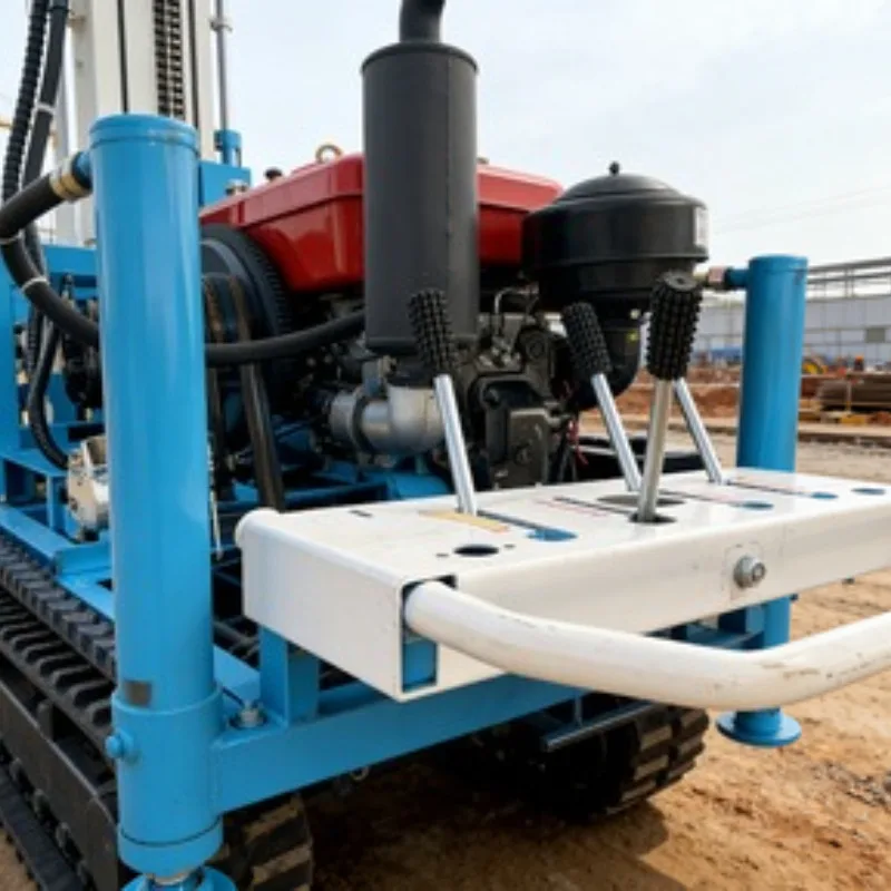 Yugong 15HP Diesel Water Well Drilling Rig Wheeled Mobile Borehole Machine for Rural Water Project Construction