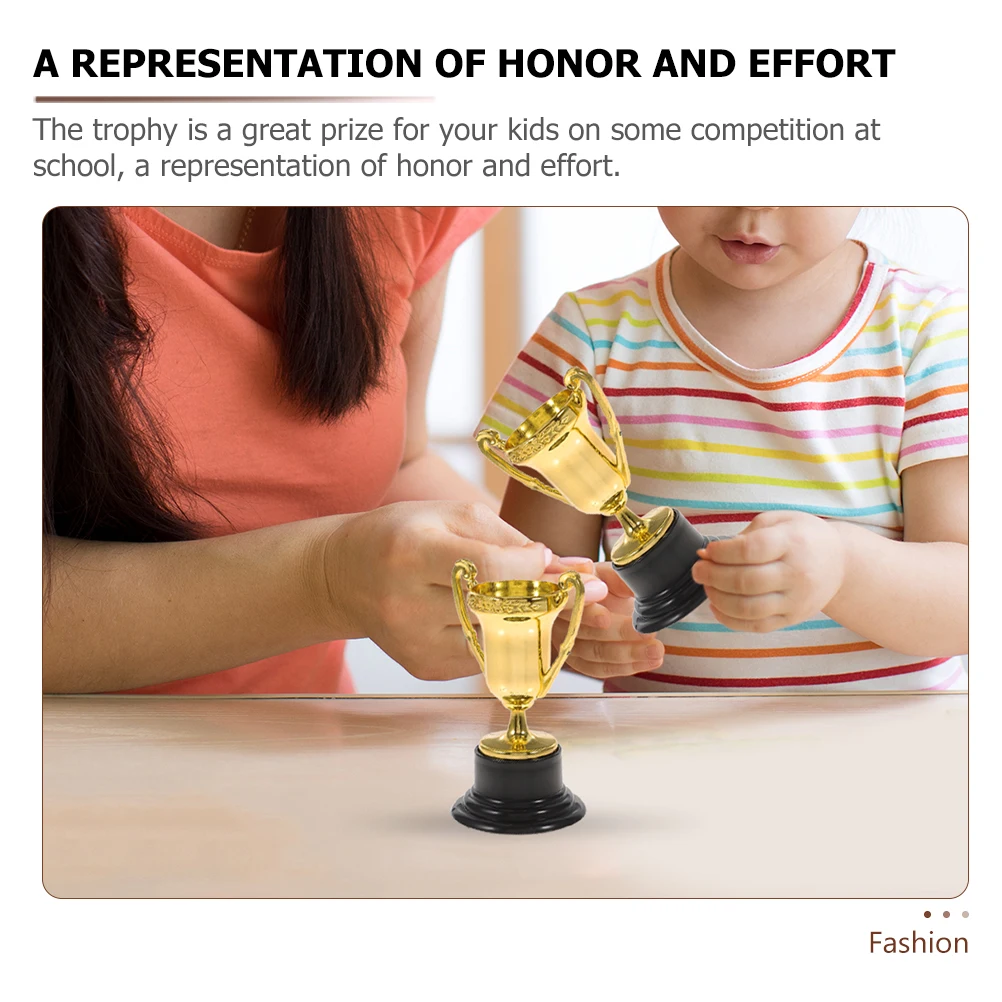 

6 Pcs Small Toys for Kids Prizes Mini Trophy Bulk Trophies Football Little