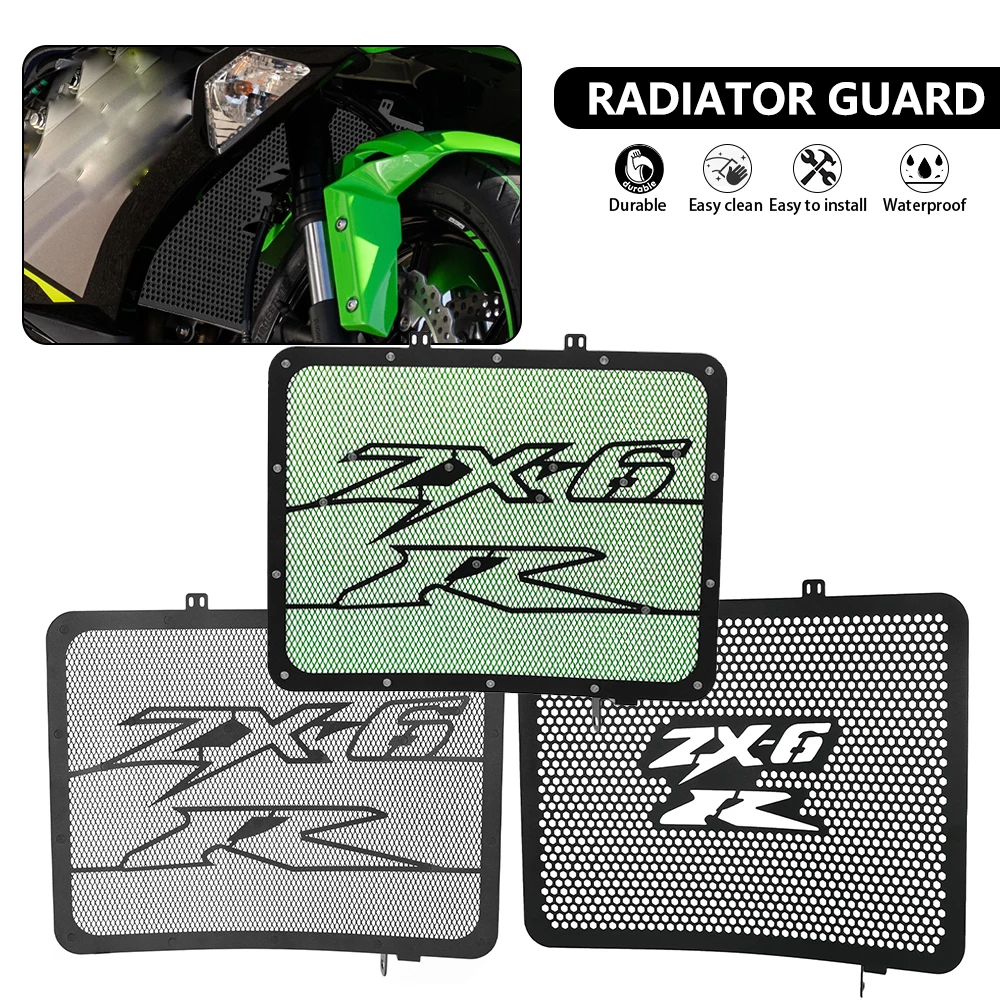 

Motorcycles Accessories Radiator Grille Guard Cover Protector For Kawasaki Ninja ZX636 ZX-6RR ZX-6R 2003 2004 ZX 636 ZX6R/RR