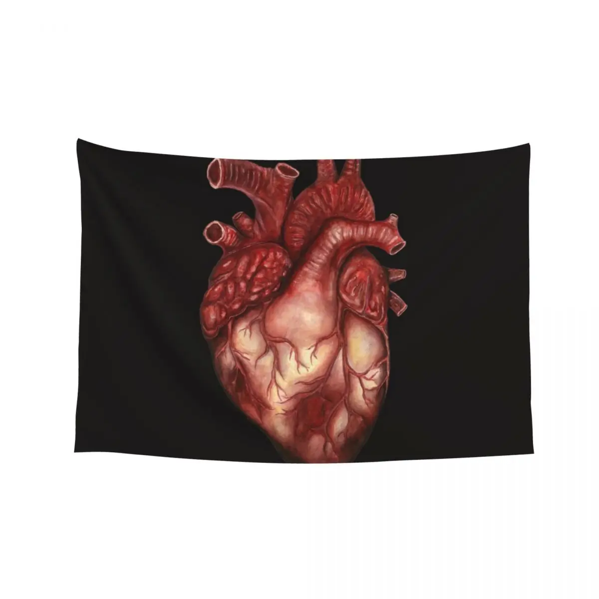 

Human Heart Anatomy: Anatomical Art, Watercolor Doctor Black Halloween Gift Tapestry Bedroom Decorations Tapestry