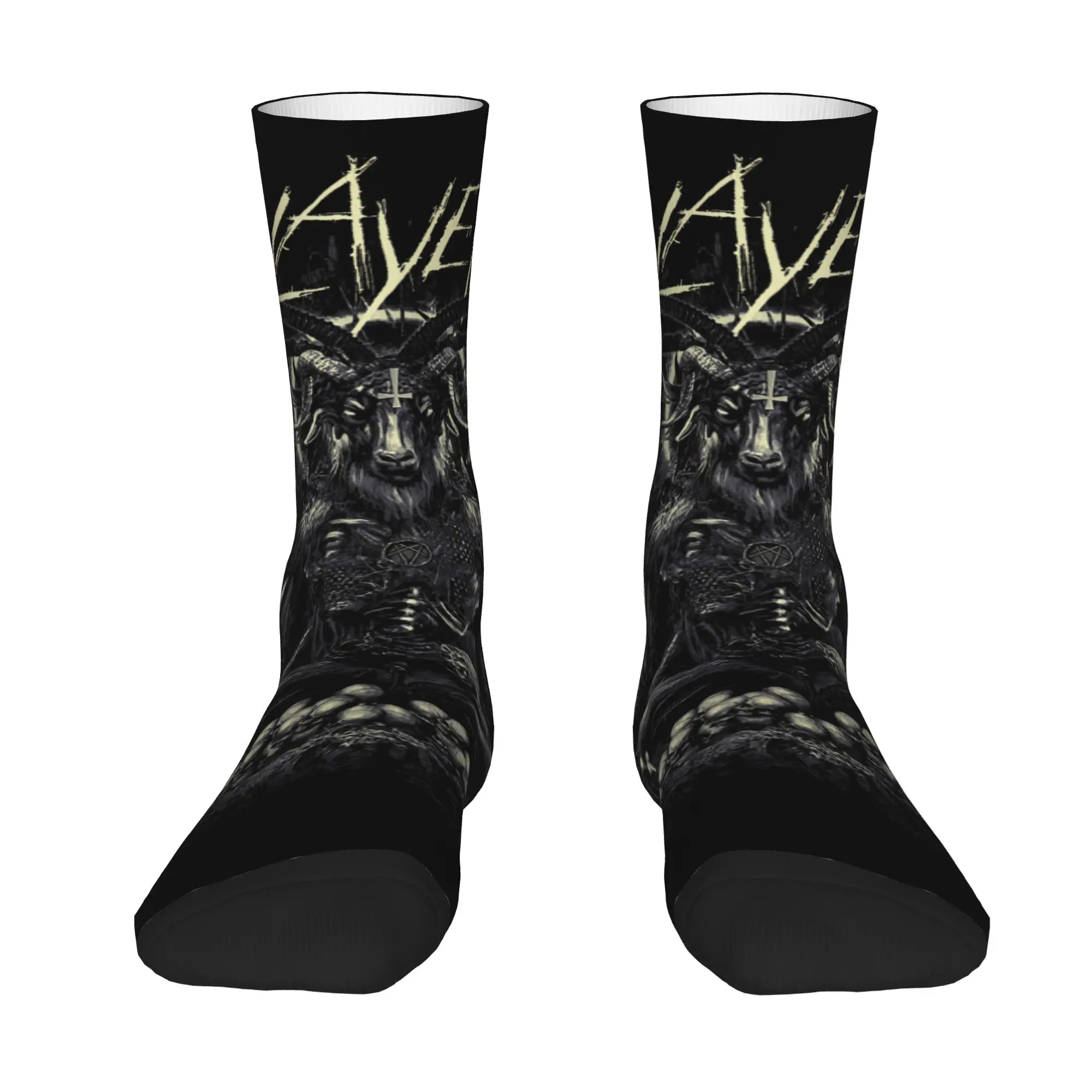 Socks Retro Slayer Reign in Goat Crazy Men's compression Socks Unisex  Funny Crew Sock