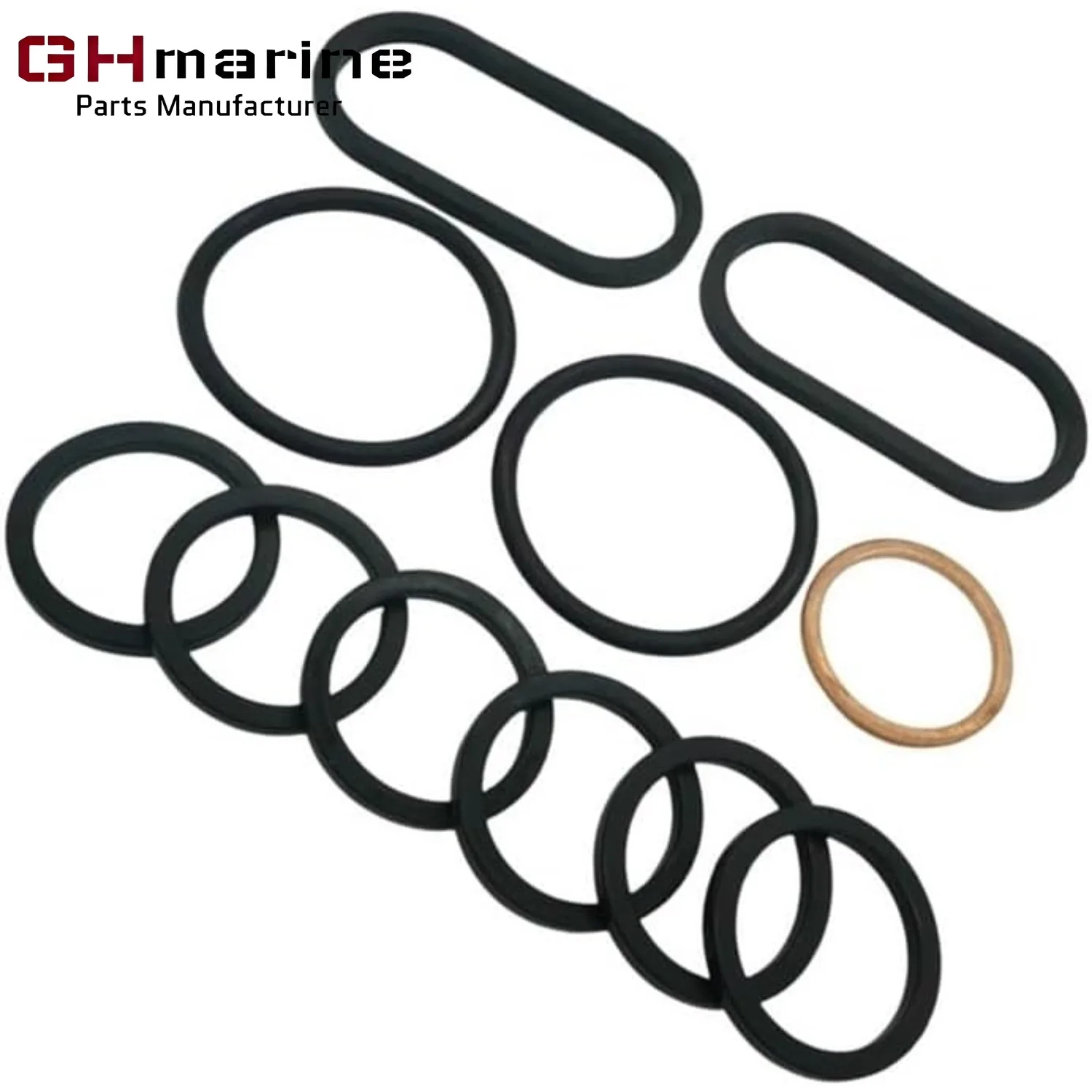 Housing Cooler Gasket Kit Fit for Volvo Penta 30 31 40 41 42 43 44 300 AD30A AQAD40A ORB22149 REC22149 Boat