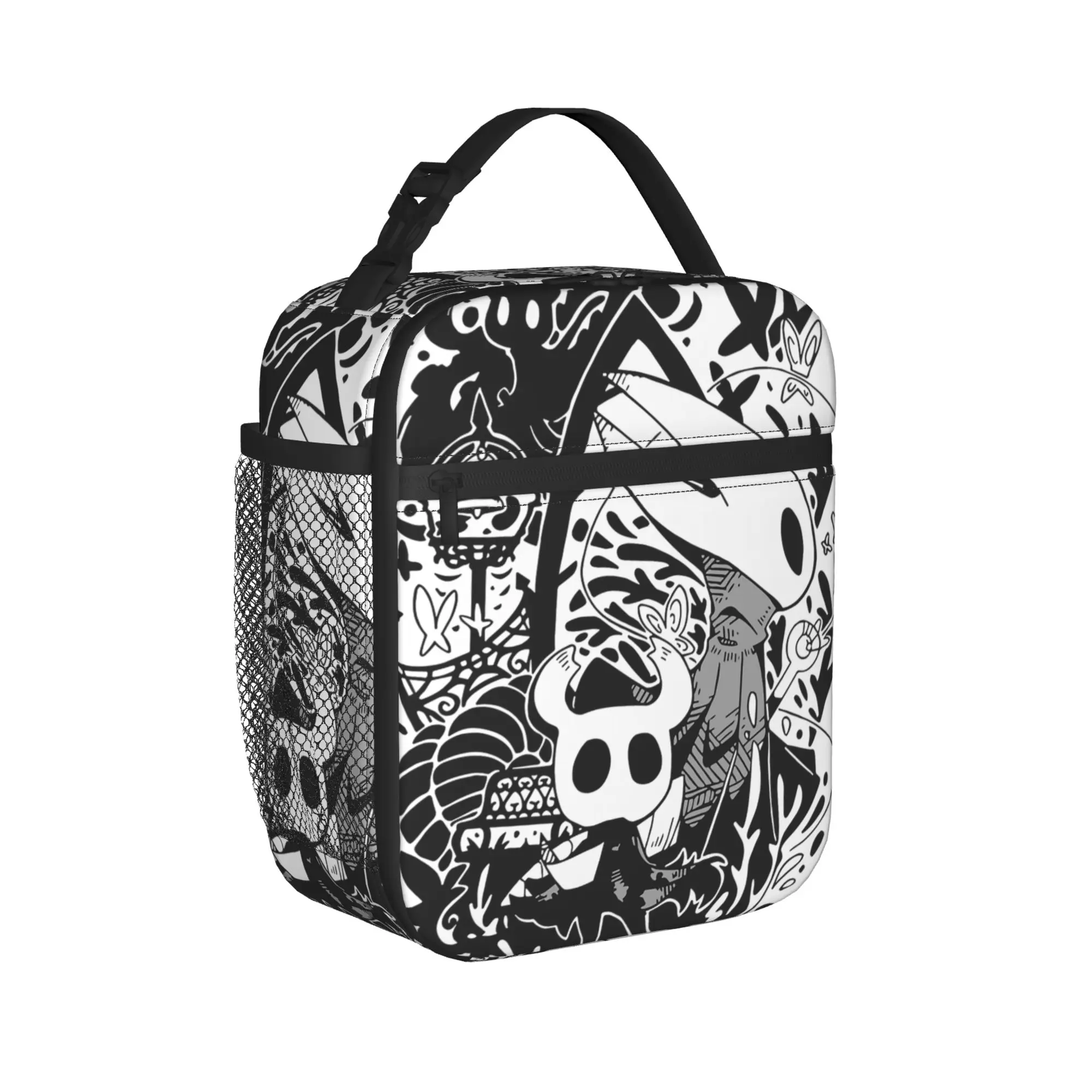 Hollow Knight Thermal Insulated Lunch Bags for School  Portable Food Container Bags Cooler Thermal Lunch Boxes
