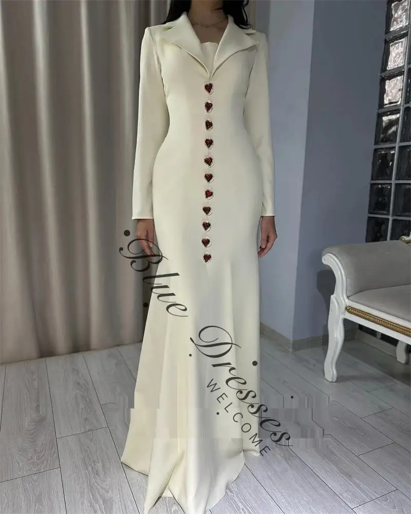 

customized Chic Evening Dress Long Sleeves Floor Length Party Prom Gowns Formal Occasion Saudi Prom Dresses 2025 For Women Vesti