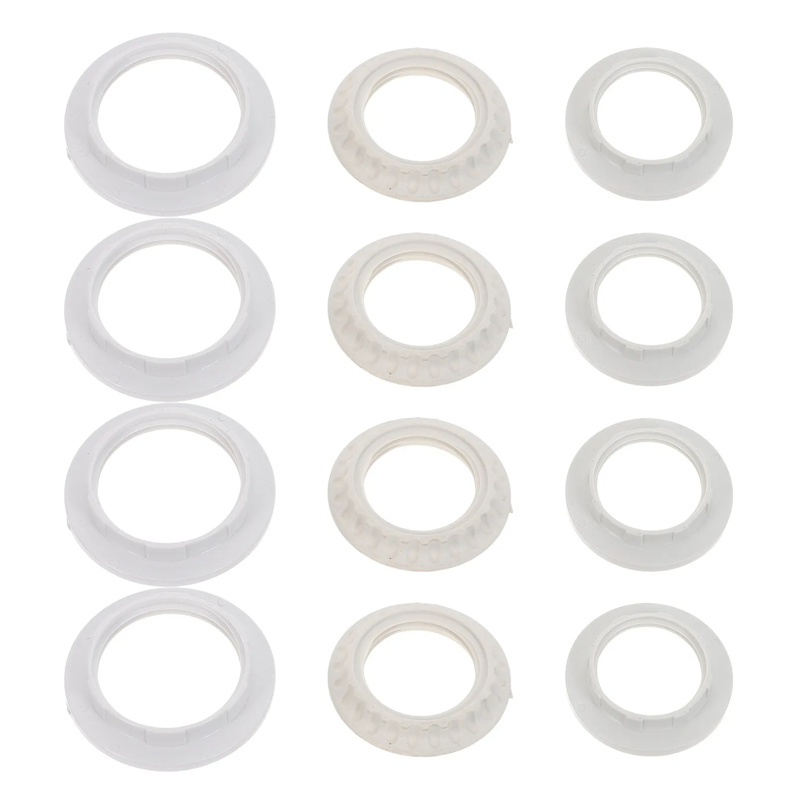 12Pcs Lamp Shade Holder Rings Metal E14 E27 Socket Stable Support Table Lamp Shade Adapter Ring Replacement Parts Hardware