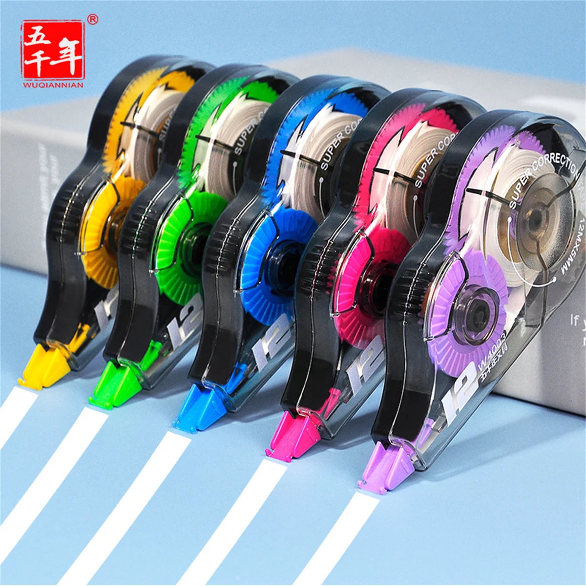 1 pc Large Capacity Correction Tape, Suitable for School, Office, and Home Use - PET Material