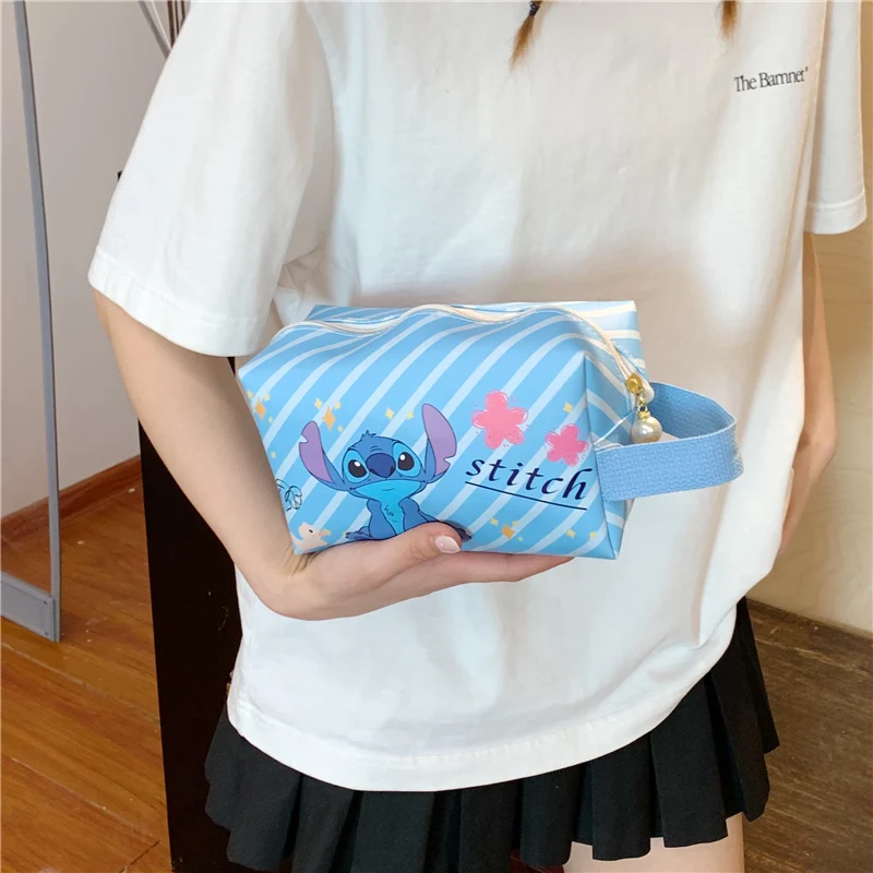 

1 шт. косметический органайзер Stitch - большая вместительная косметичка с карманами на молнии, водонепроницаемое дорожное хранилище для аксессуаров для макияжа