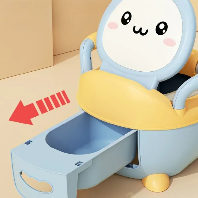 Children's Pot 1-6 Years Old Upgraded Cute Duck Baby Toilet Seat Baby Potty Portable Stool Boys & Girls Safe Trainer Seat WC