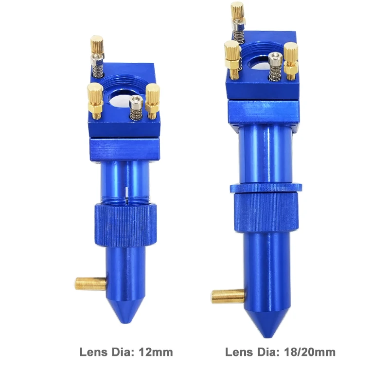 Mesin potong pengukir Laser K40, kepala Laser CO2 Dia 12/18/20mm panjang fokus 50.8mm pemotong pengukir tanpa lensa cermin 20mm