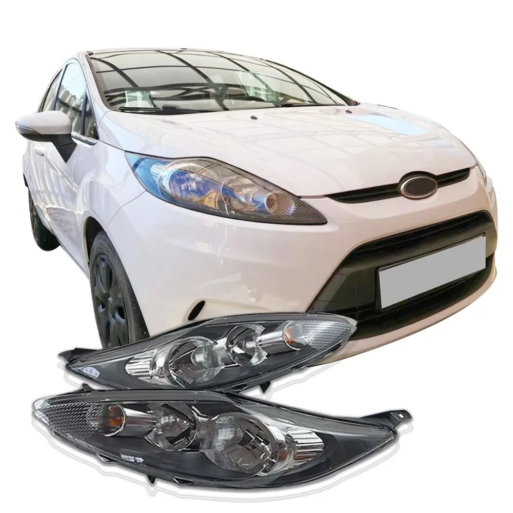 

2 шт. автомобильные фары для Ford Fiesta 2008-2013 8A611-3W030 черные