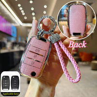 3 Buttons TPU Car Fold Key Case Cover, Fit for Kia for K5 K3 KX3 Rio Optima Keyless Auto Car Accessories