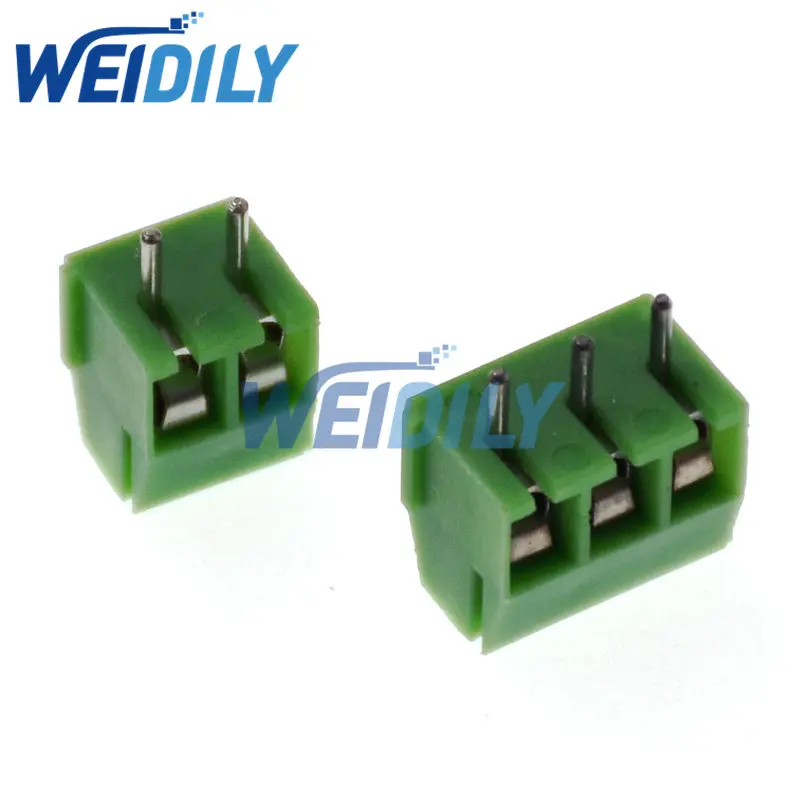 10PCS KF350-2P 3P 3.5mm 300V 10A Pitch 2 3 Pin Spliceable Plug-in PCB Screw Terminal Block Connector FOR 24-18AWG CAable KF350