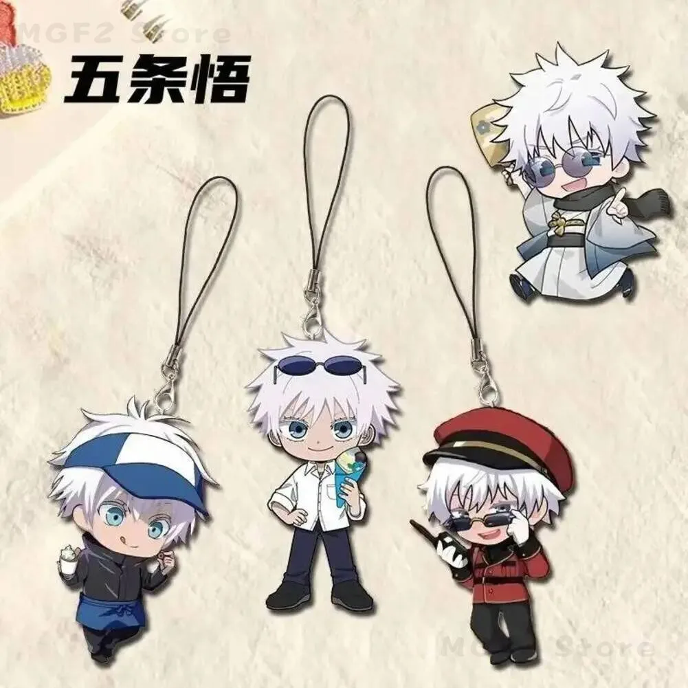 

Kaisen Jujutsu Gojo Satoru KeyChain Men Anime Key Chain for Women Fashion Kawaii Figure Acrylic Keyring Pendant Gifts