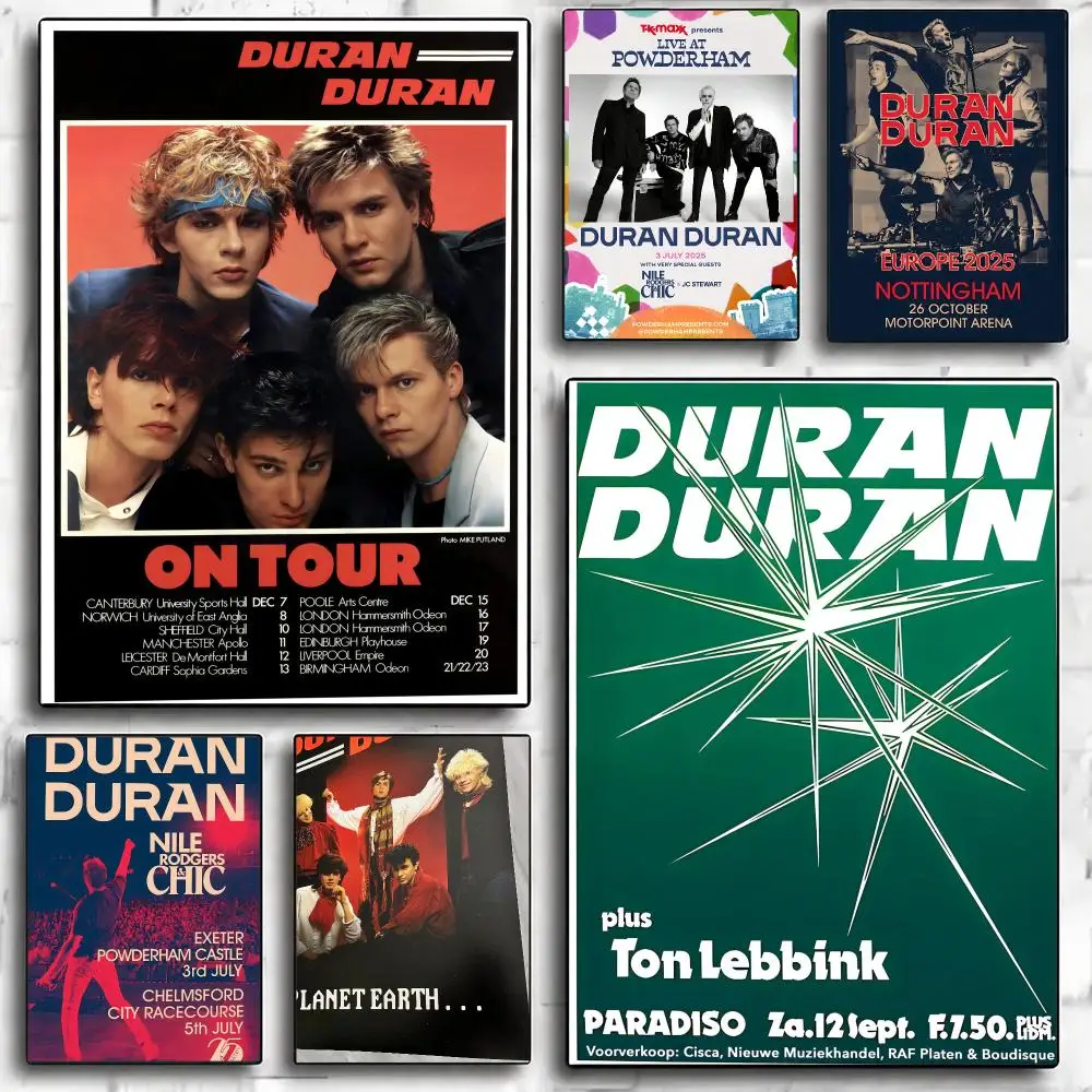 band D-Duran Duran-N Poster Minimalist Wall Sticker for Cafe Office Bar Home Decor and Gift