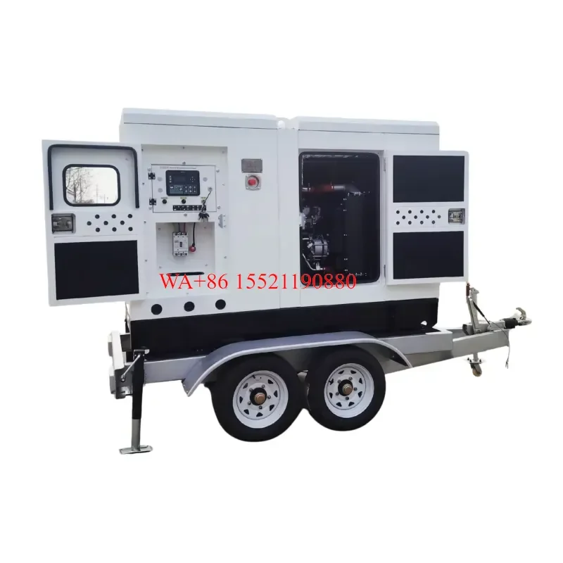 WMWMNU 20kw 30kva 40kva 50kva 100kva 150kva Diesel Generator Set with for Cummins Engine Trailer Mobile Silent Power Station