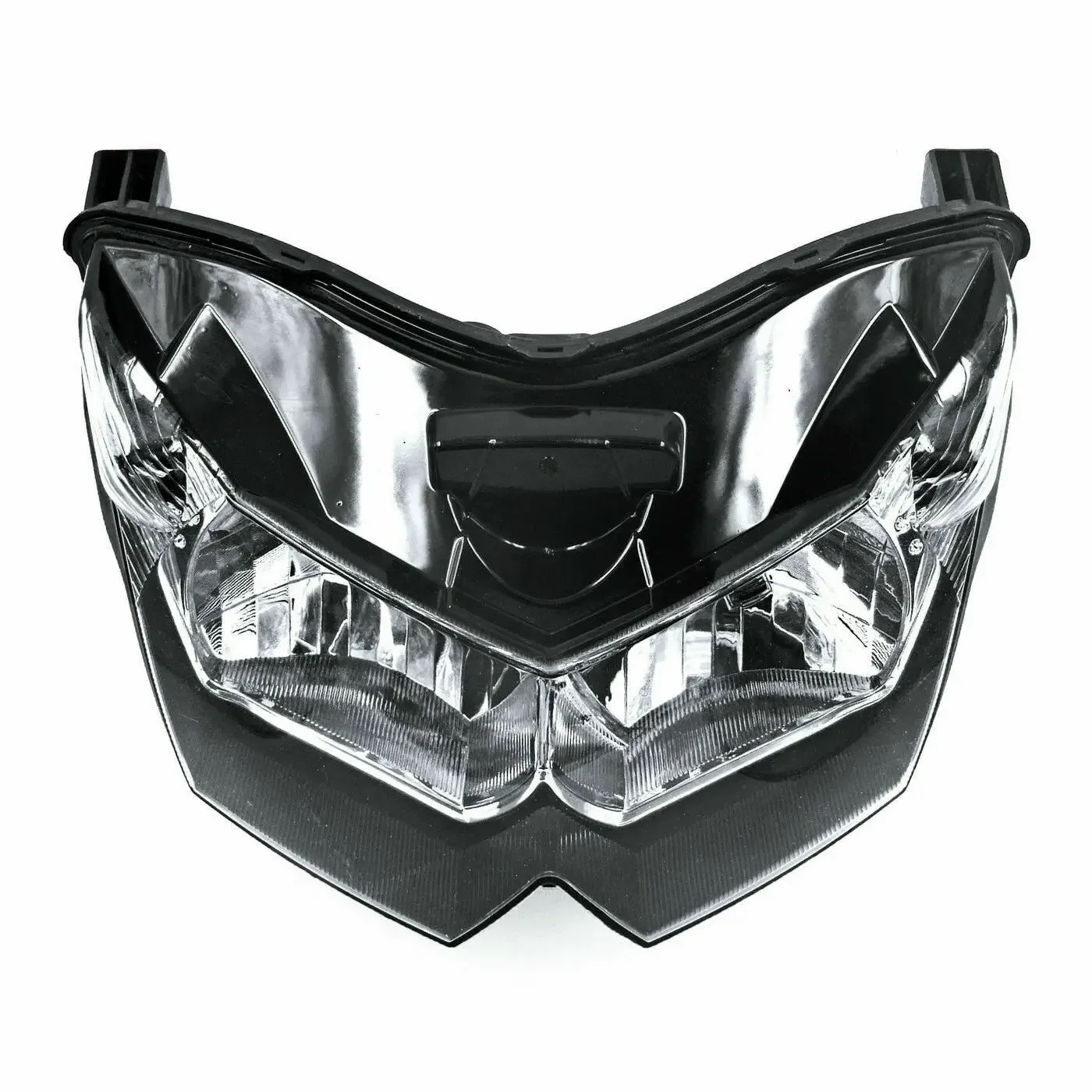 Fit for Kawasaki 2007 - 2012 Z750 Z750R Motorcycle Headlight + Front Nose Upper Fairing Cowl Z 750 2008 2009 2010 2011